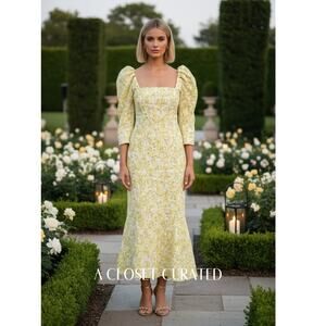 Brogger Gisla Midi Dress XS Yellow NWT